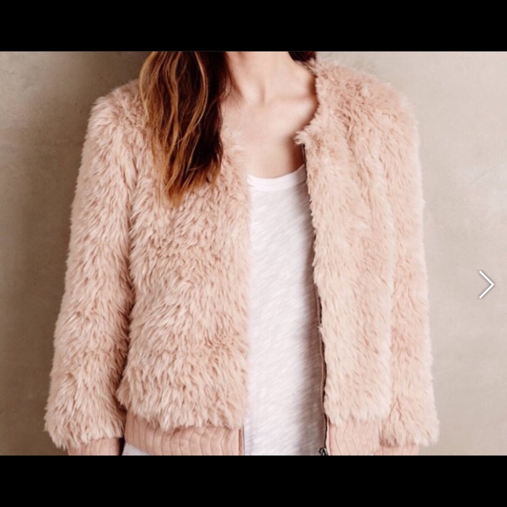Anthropologie Pink Elevenses Jacket